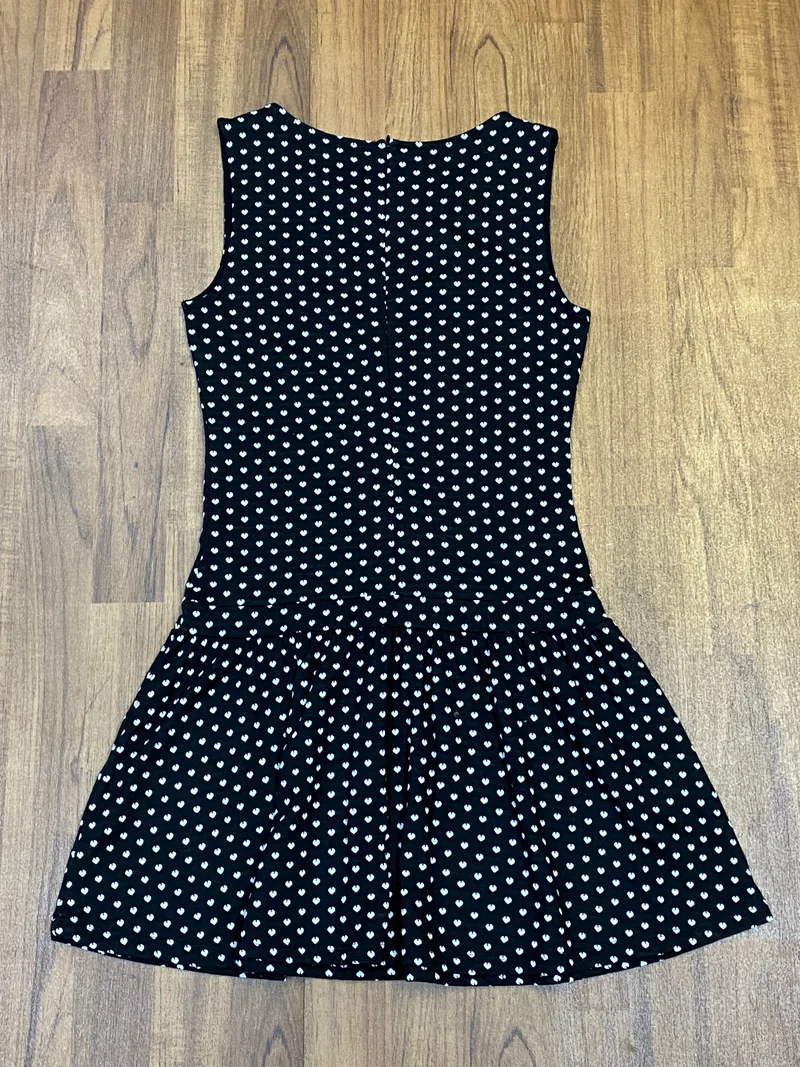 Vintage Punkte-Kleid Schwarz Gr. M – 40er Jahre Stil