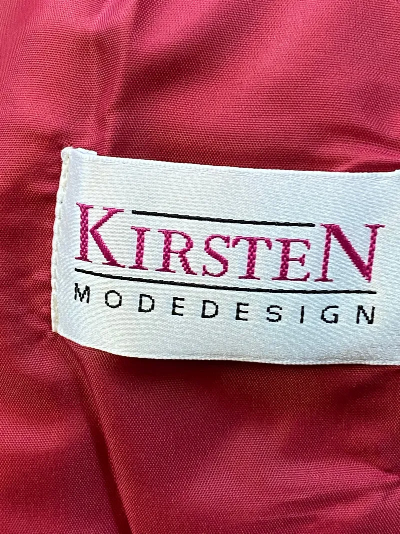 Vintage Damen Weste kariert Gr. 42 Rot Grün Kersten Mode Design
