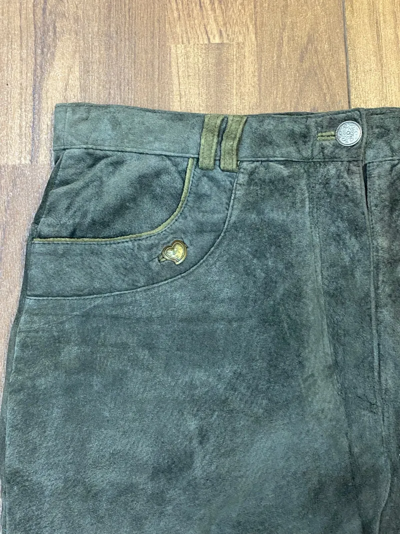 Trachtenlederhose - Lang - Damen - Vintage Gr.46