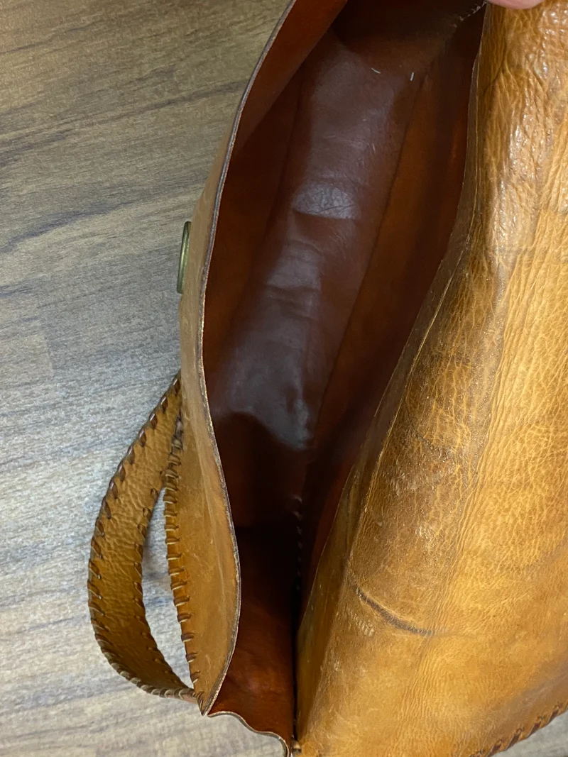 Ledertasche Vintage Braun Ledertasche Sattel gestanzt