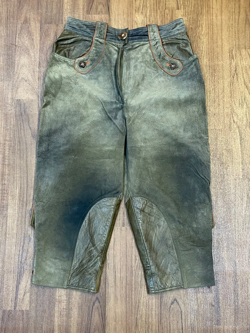 Trachtenlederhose - Kniebundlederhose Gr.40