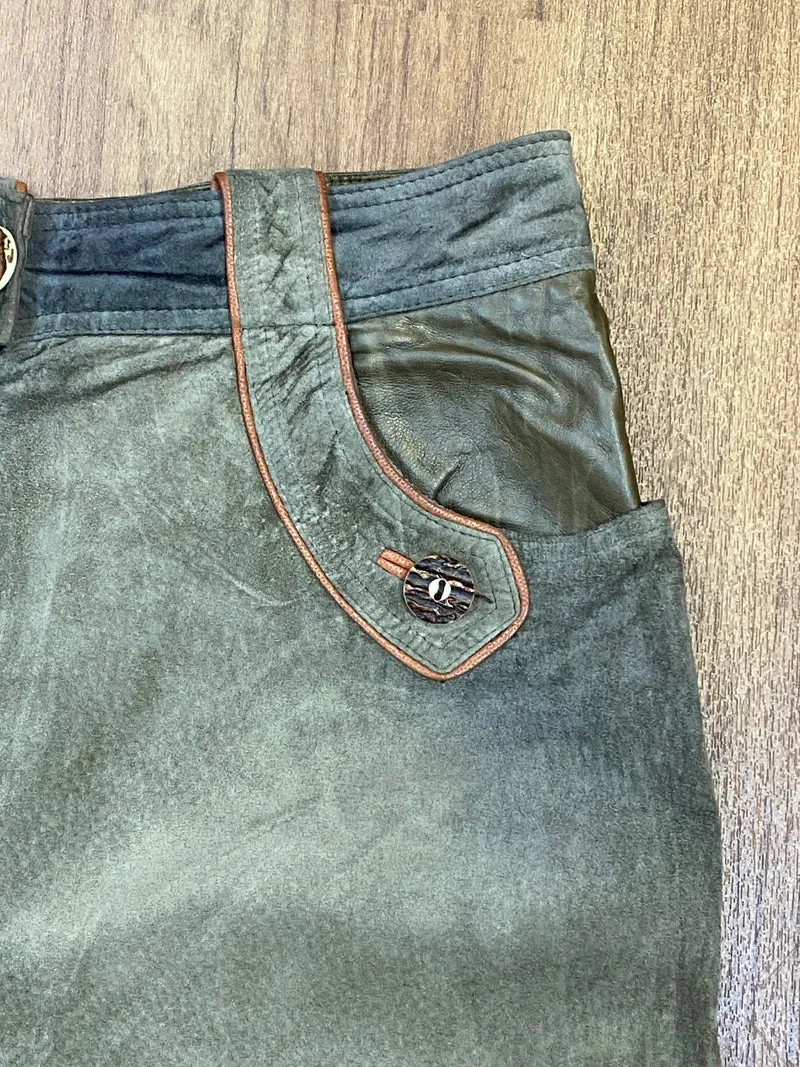 Trachtenlederhose - Kniebundlederhose Gr.40