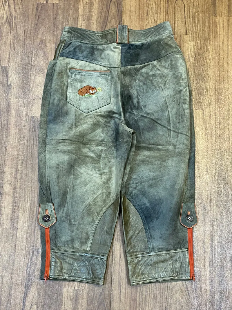 Trachtenlederhose - Kniebundlederhose Gr.40