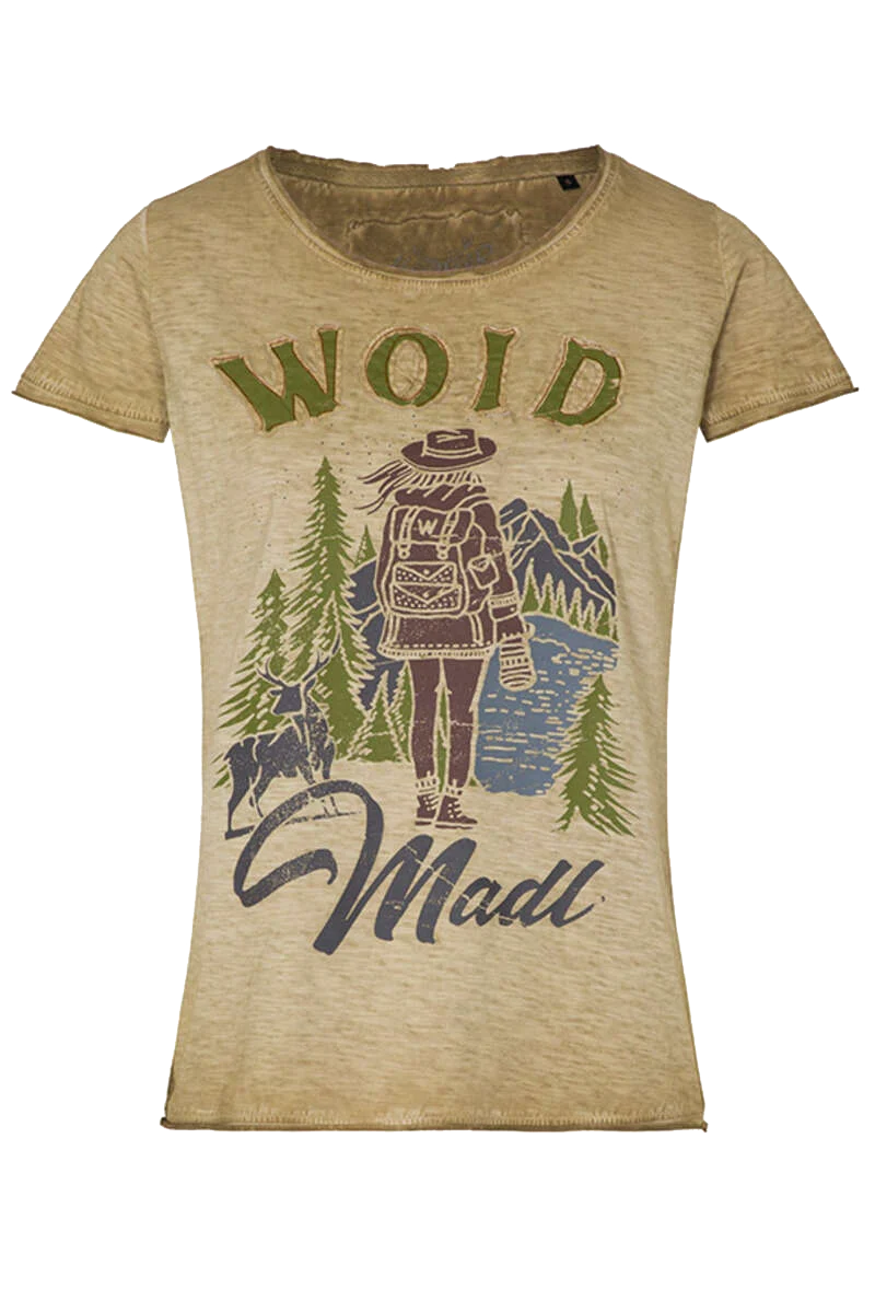 Damen Trachten T-Shirt 'Woid Madl'