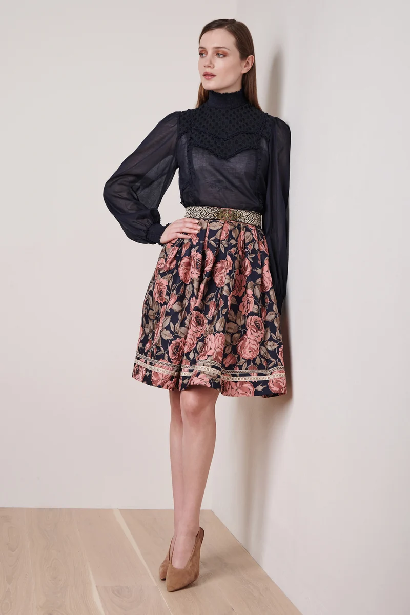 Rock CASEY % - Krüger Collection - inkl. Gürtel - 261065-000-0833 - Trachtenrock