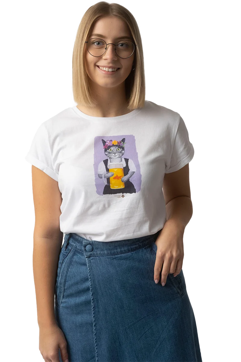 Damen T-Shirt 'Prost Mauzi'