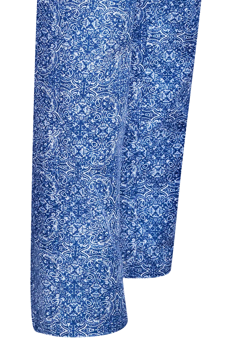 Chinohose mit Ornamentdruck