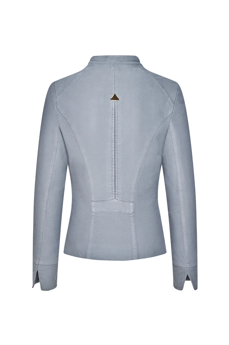 Patinierte Stehkragen-Jacke