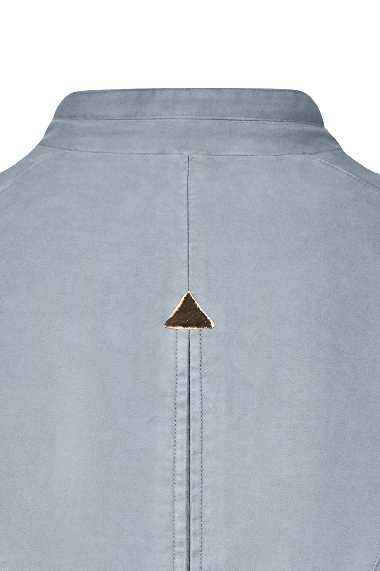 Patinierte Stehkragen-Jacke