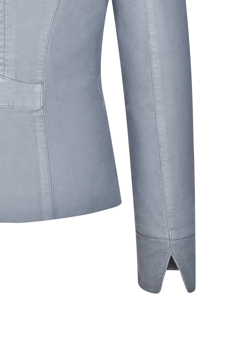 Patinierte Stehkragen-Jacke