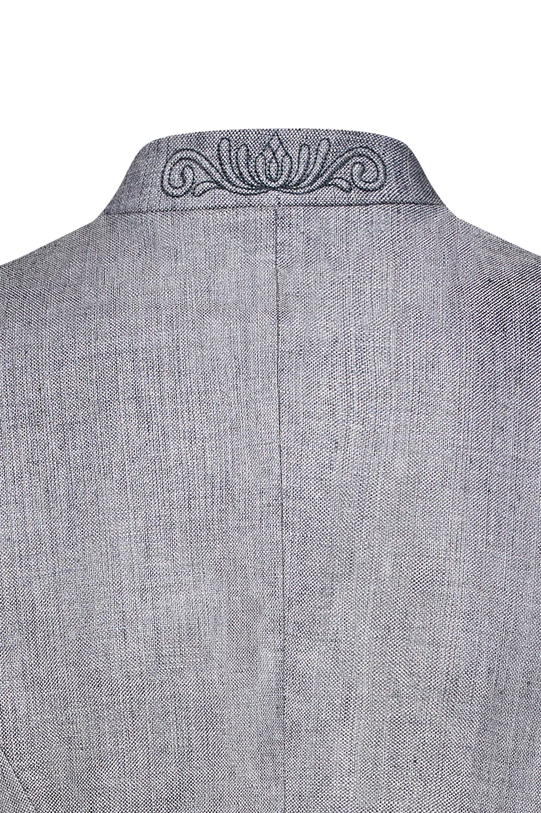 Jacke mit Lederhosen-Stickerei