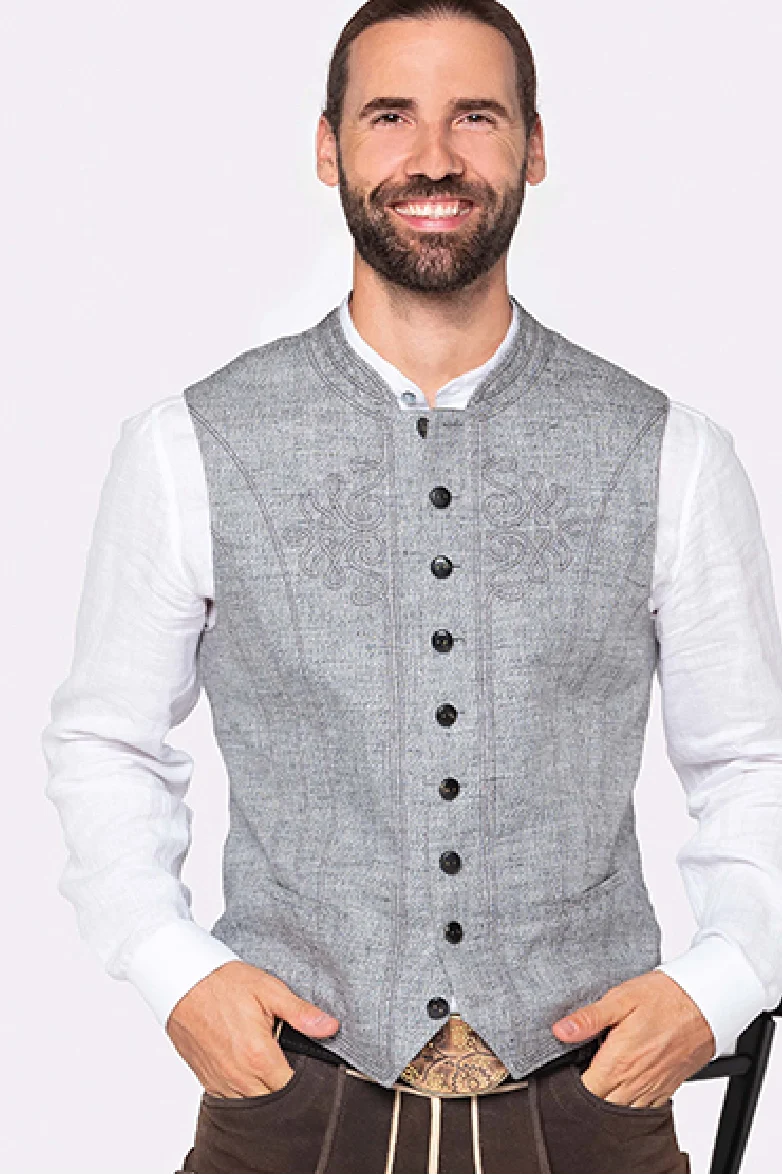 Schladminger Gilet mit Schnurstepperei