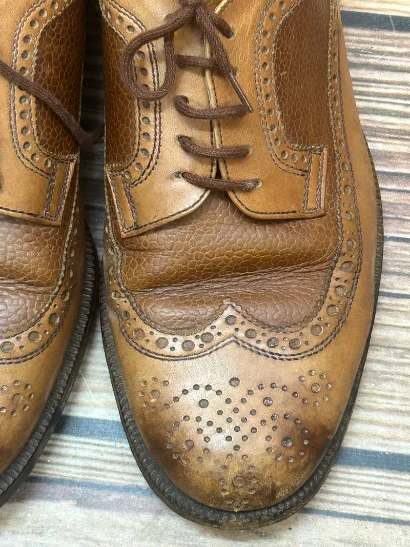 Vintage Herrenschuhe Brogues Gr. 39