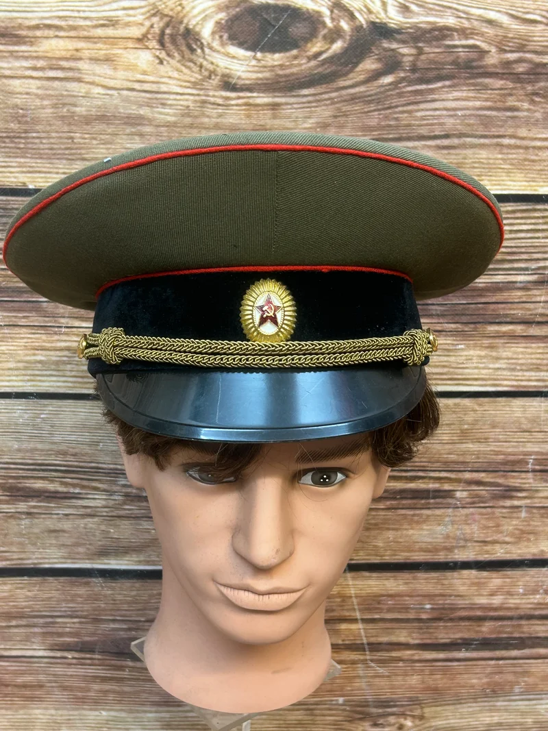 Original Sowjetische Offiziers-Schirmmütze – Größe 59