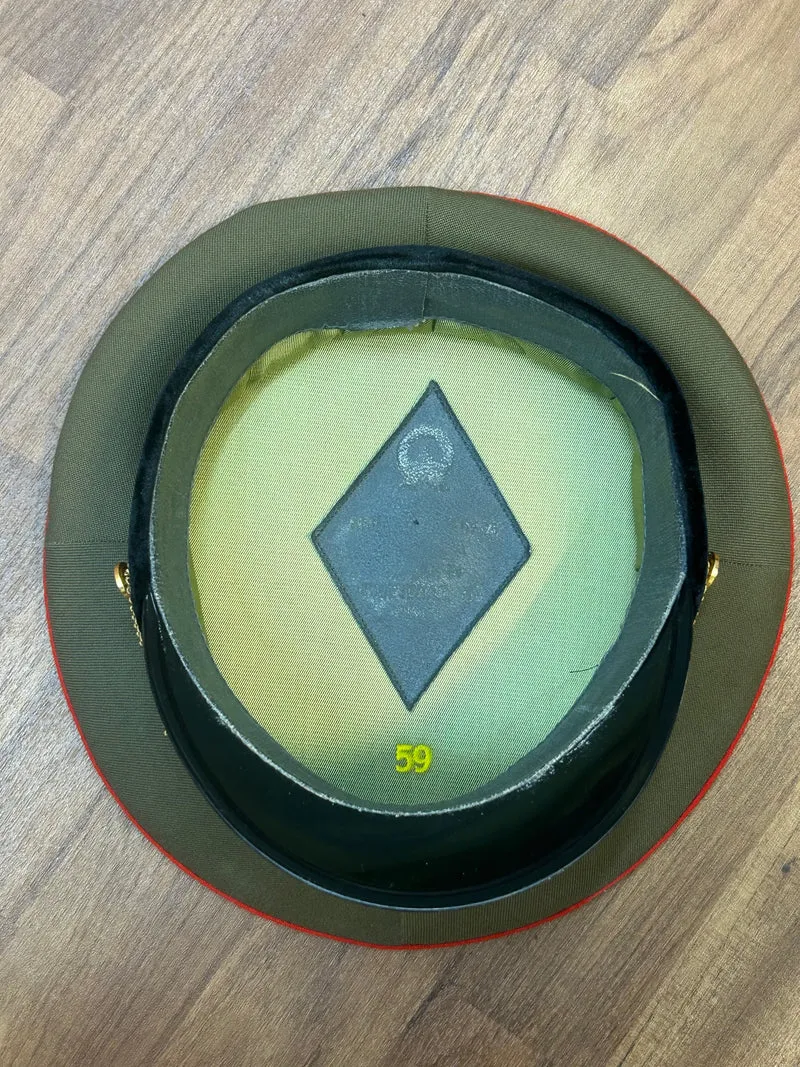 Original Sowjetische Offiziers-Schirmmütze – Größe 59