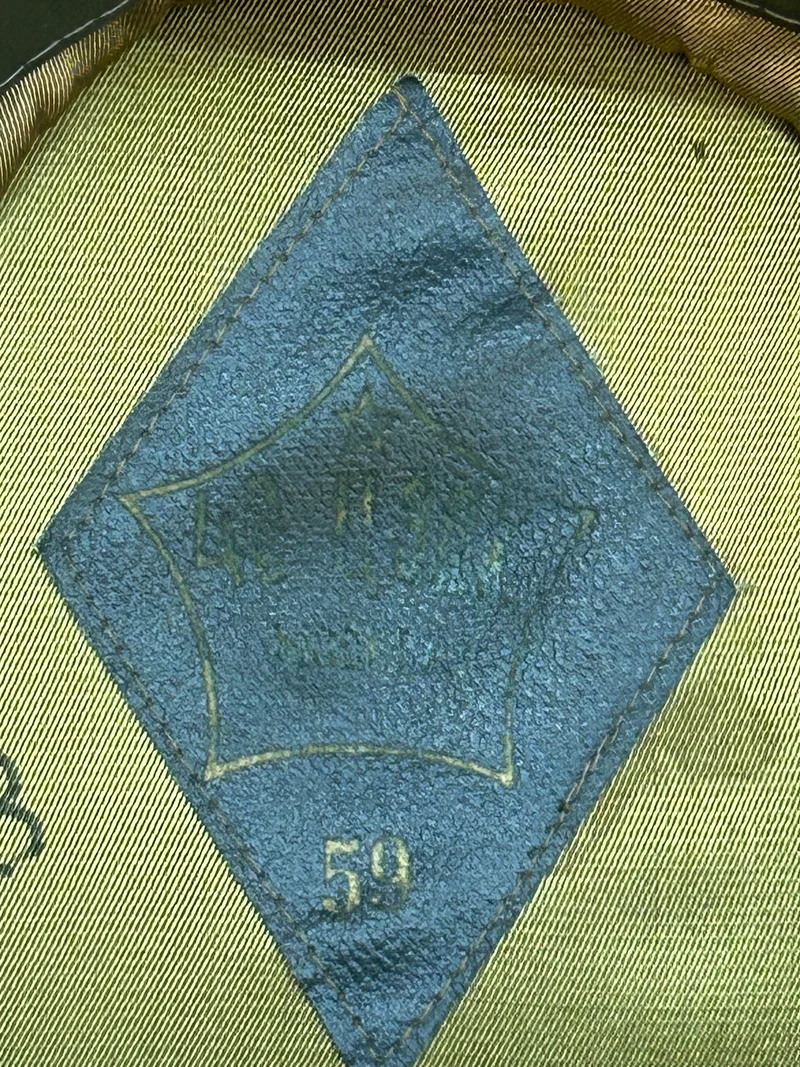 Sowjetische Offiziersmütze Vintage – Größe 59
