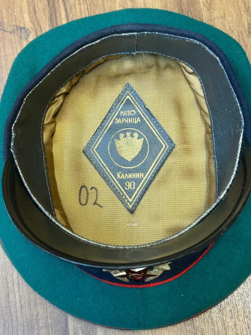 Sowjetische Offiziersmütze – Größe 55 – Vintage