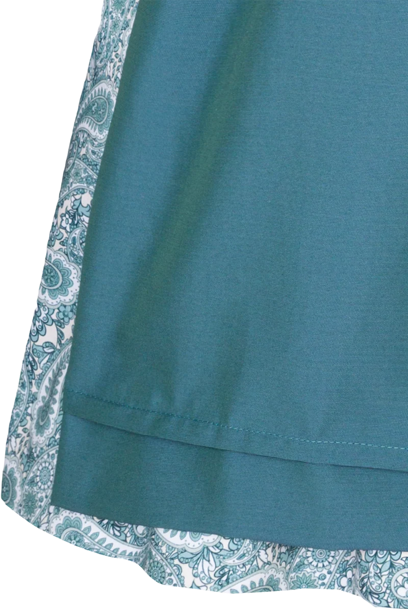 Kinderdirndl mit Paisleymuster und runder Ausschnitt