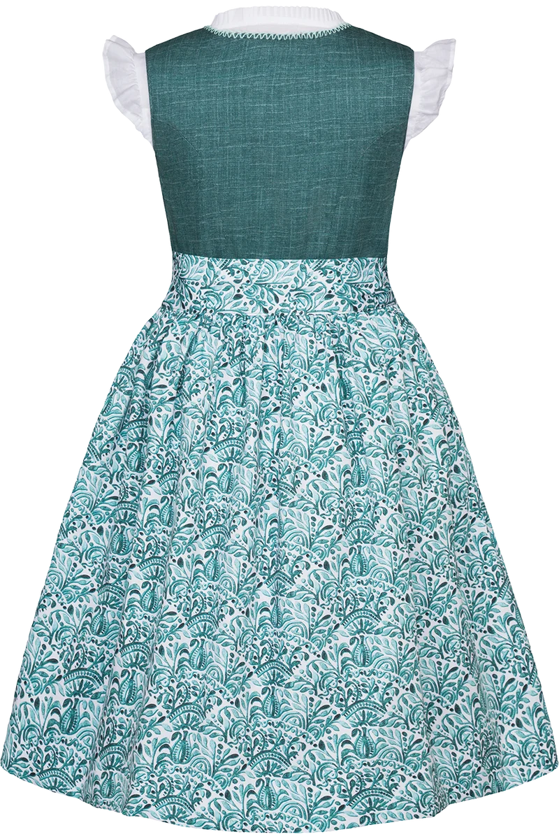 Kinder-Baumwolldirndl mit Flügelarm-Bluse