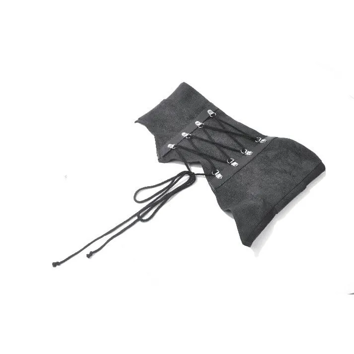 Punk-Damengürtel mit Ösenschnalle, asymmetrischem Design und Schnürung
