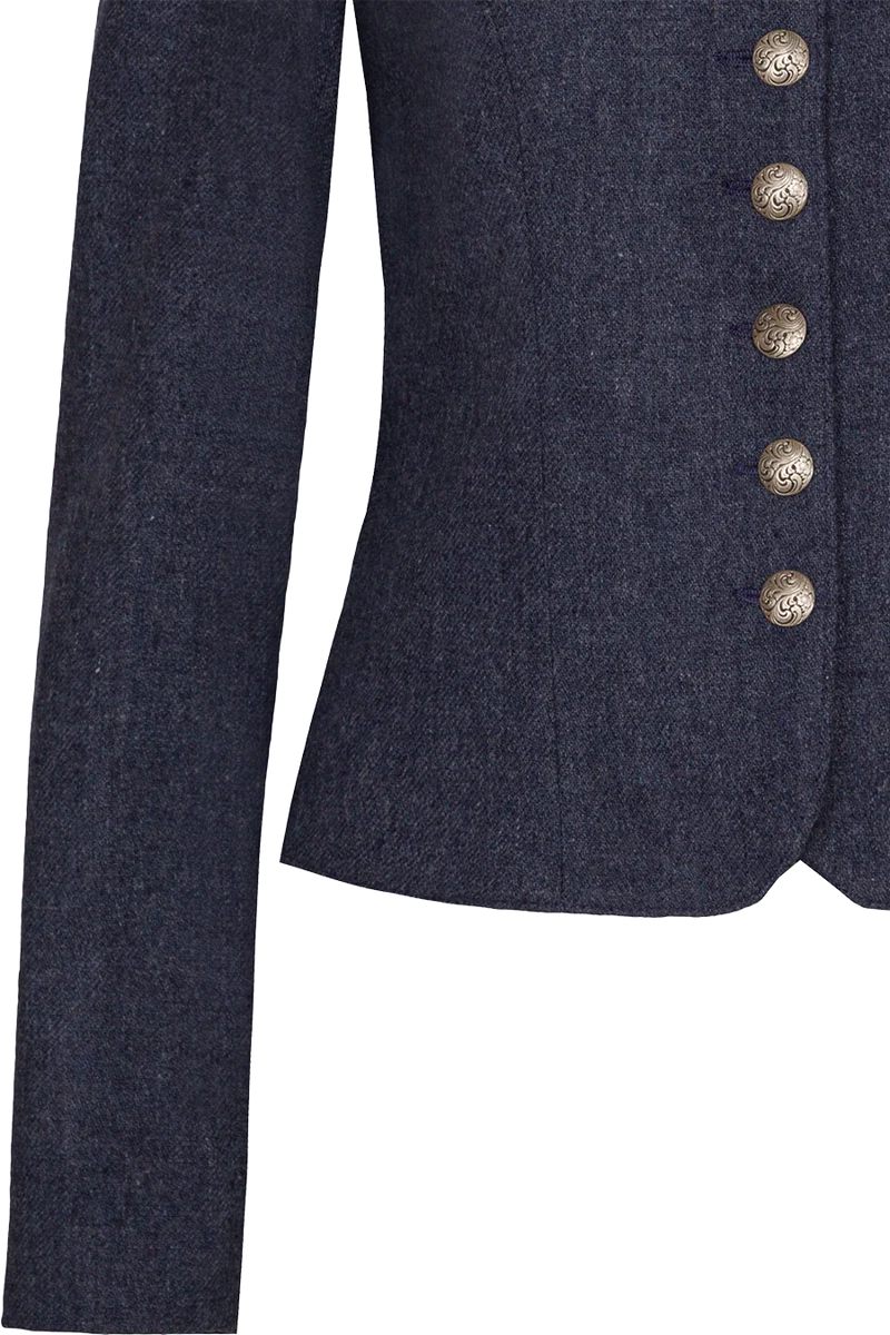 Damen Trachten Lodenblazer mit Stretchanteil - dunkelblau