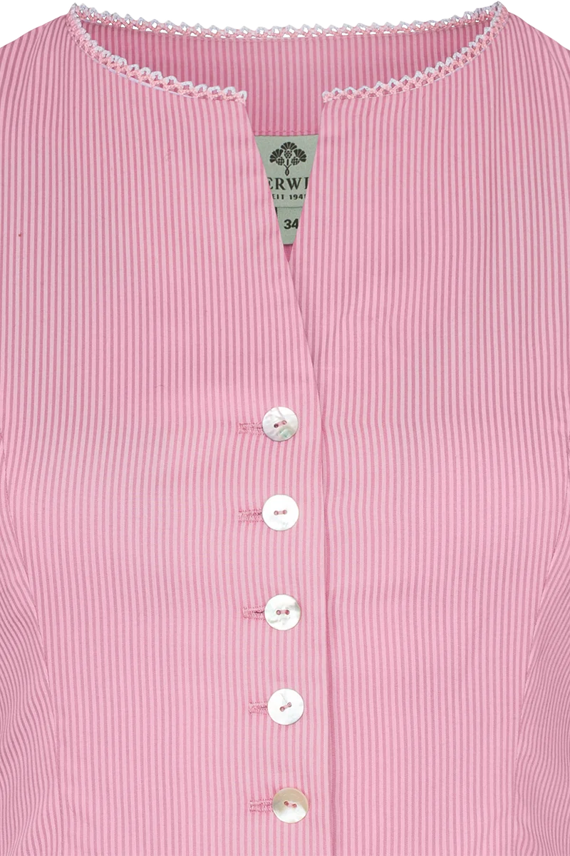 Damen Miederbluse gestreift ohne Ärmel