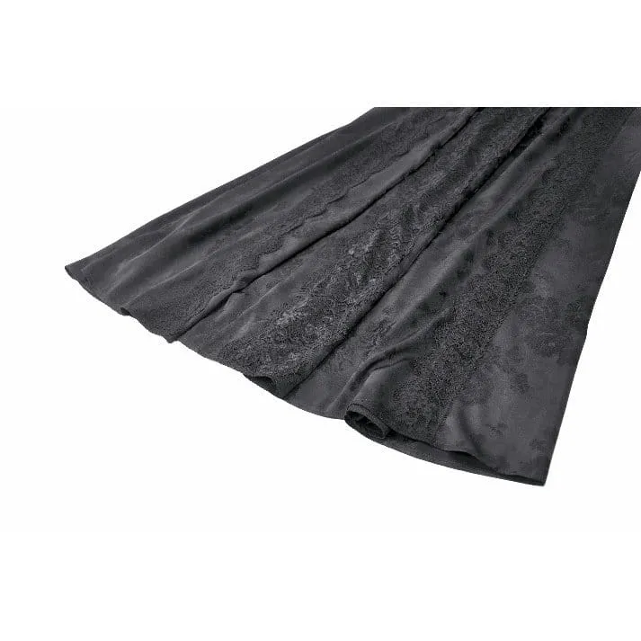 Gothic-Jacquard-Schnürkleid mit schulterfreiem Ausschnitt und Brautkleid für Damen