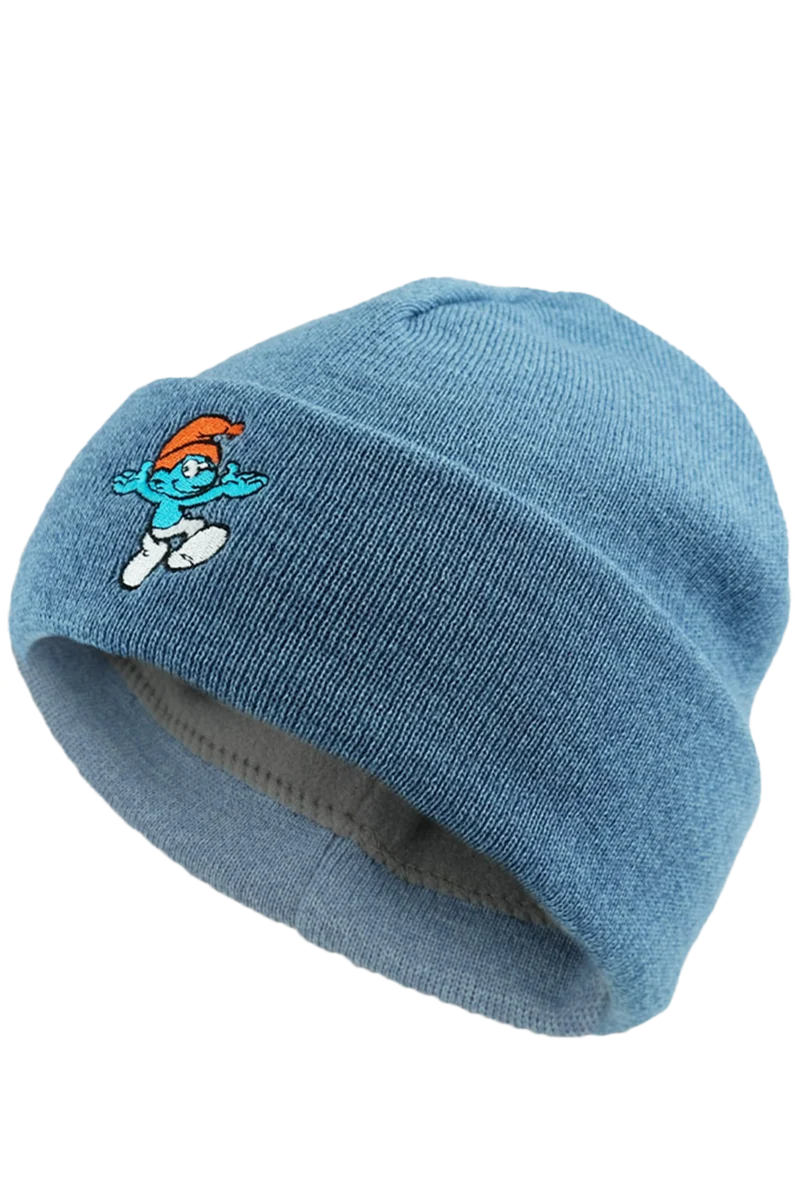 Kinder Strickmütze Schlumpf