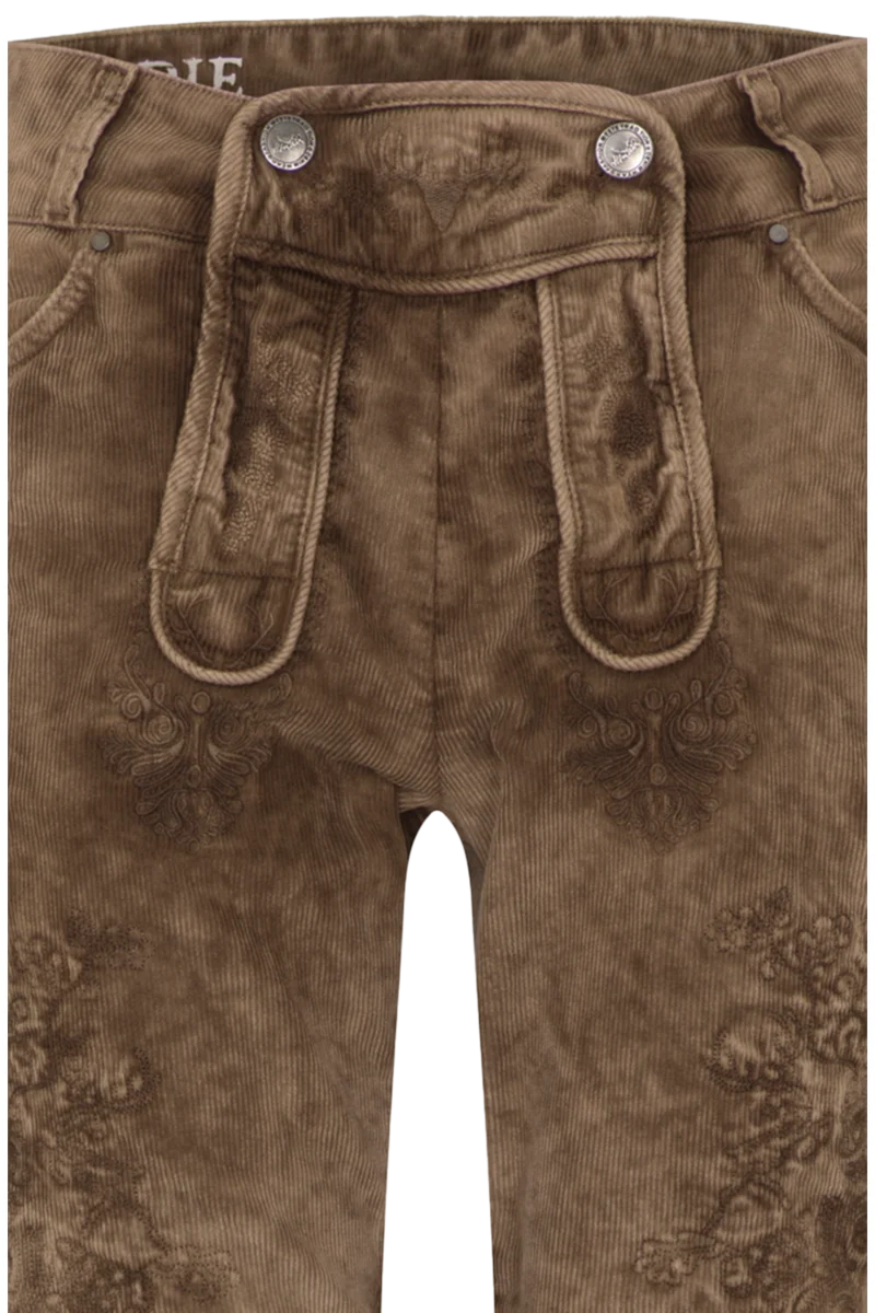 Herren Trachtencordhose 'Lederhosenstyle'