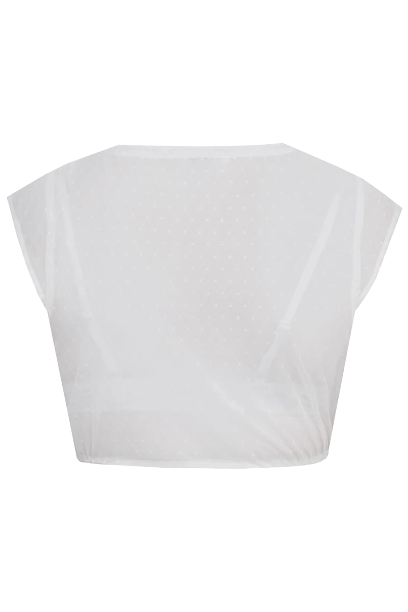 Dirndlbluse Flügelärmel