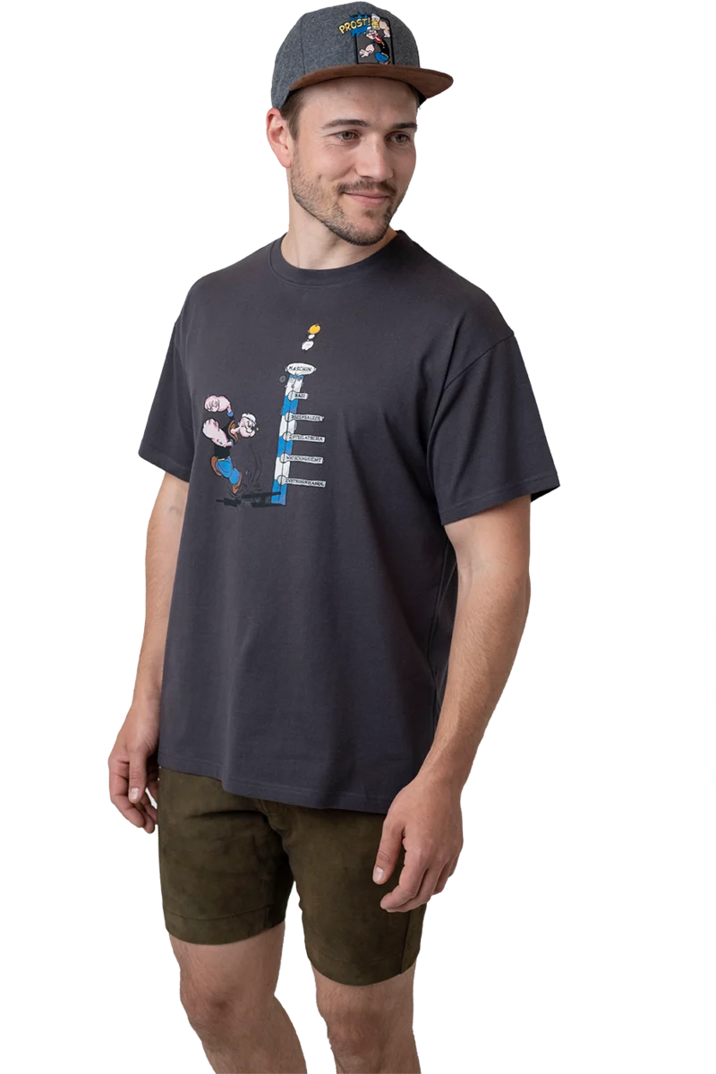 Herren T-Shirt 'Popeye haut den Lukas'