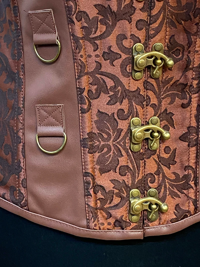 Korsett - Steampunk - braun - Größe 36
