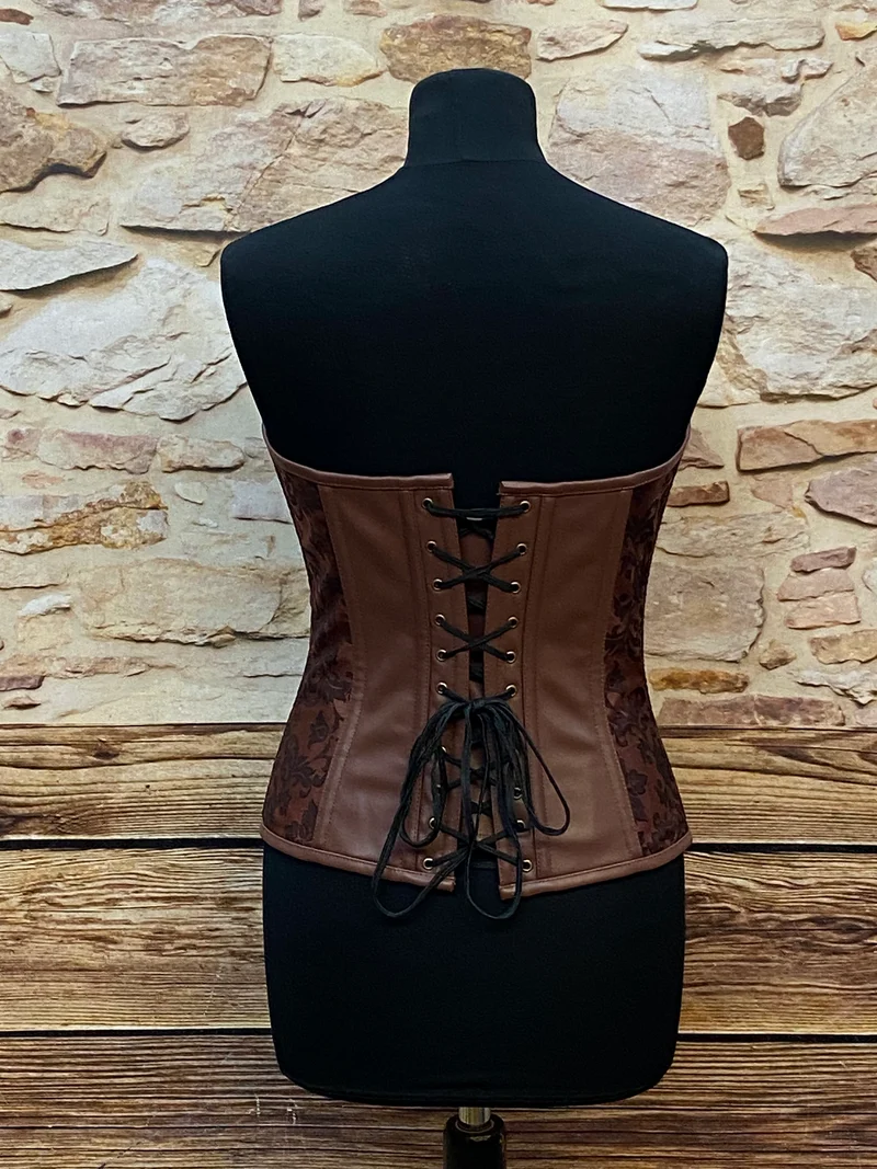 Korsett - Steampunk - braun - Größe 36