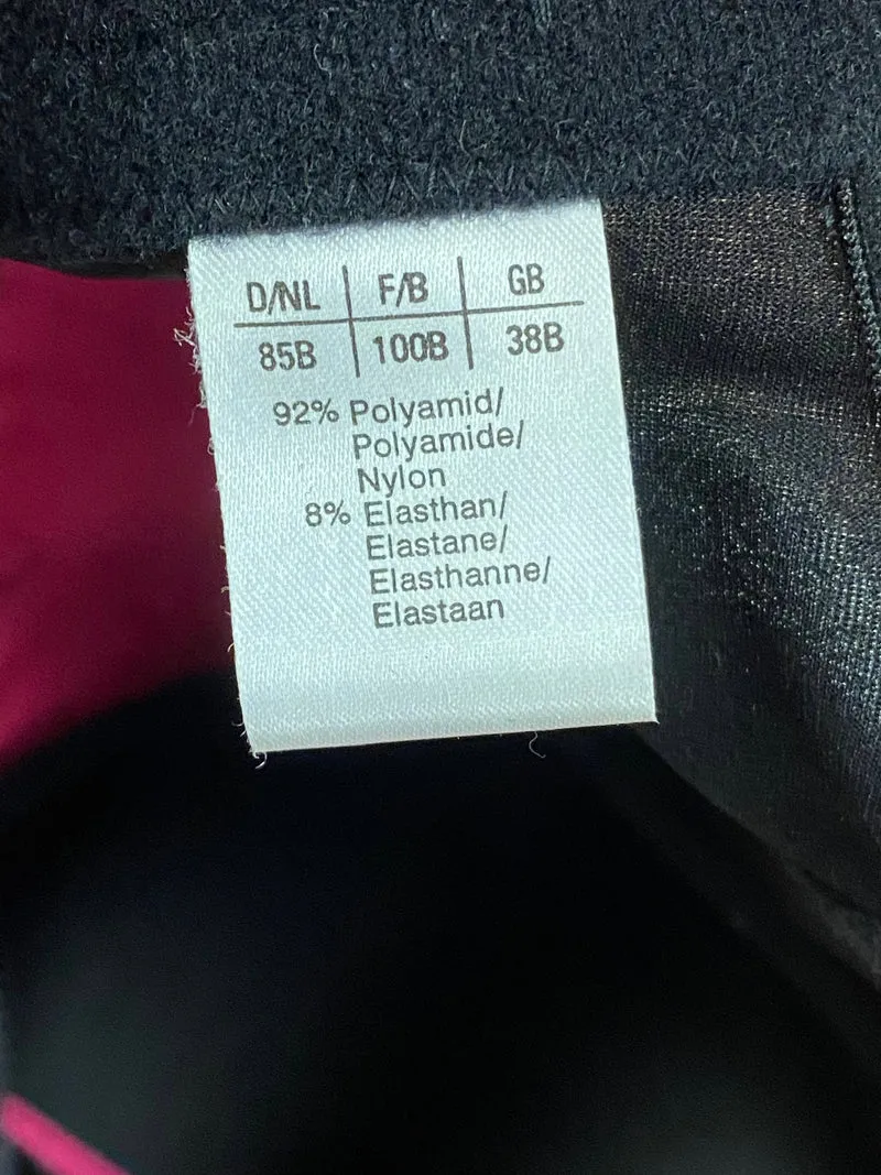 Korsett schwarz pink Gr.36