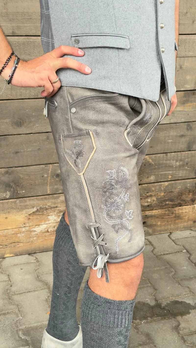 Herren Lederhose MIRKO - mit Gürtel - Krüger Buam - 961368-000-0044