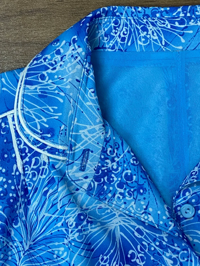 Vintage-Kleid - Blau, Größe 48