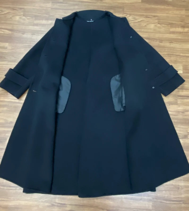 Vintage - Wollmantel - schwarz Gr.46