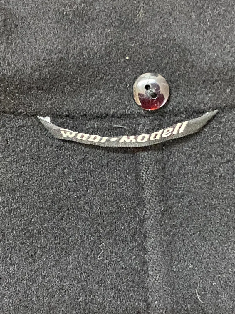 Vintage - Wollmantel - schwarz Gr.46