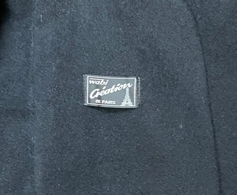 Vintage - Wollmantel - schwarz Gr.46