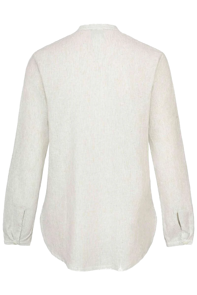 Damen Leinenbluse gestreift
