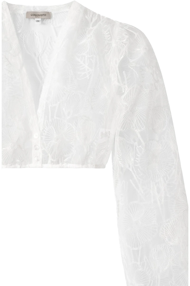 Dirndlbluse bridal flower