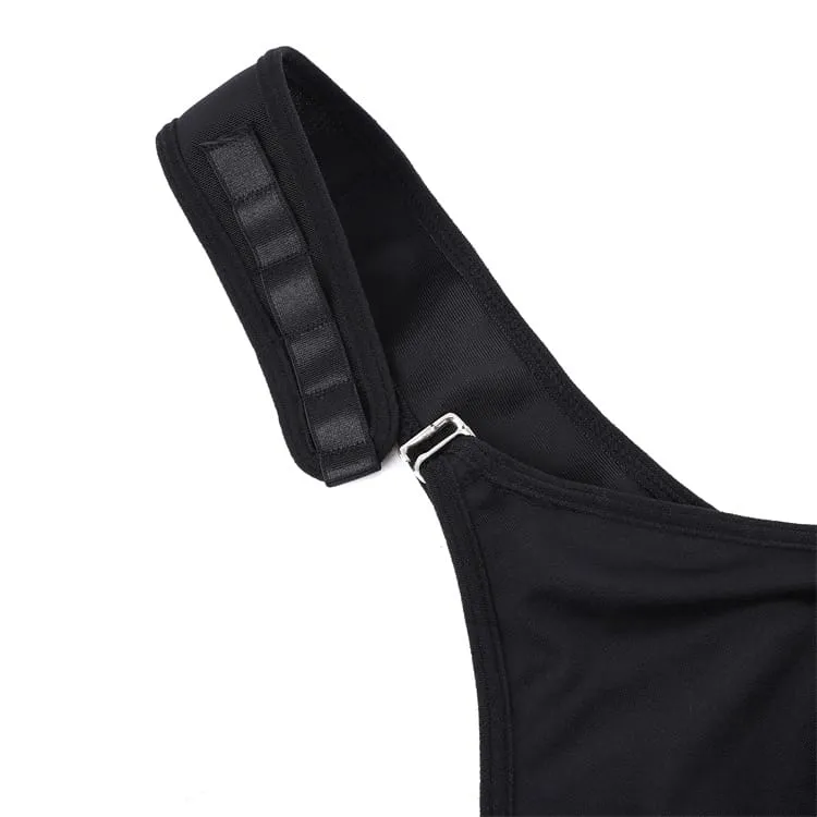 Gothic-Bustier für Damen mit Raffungen