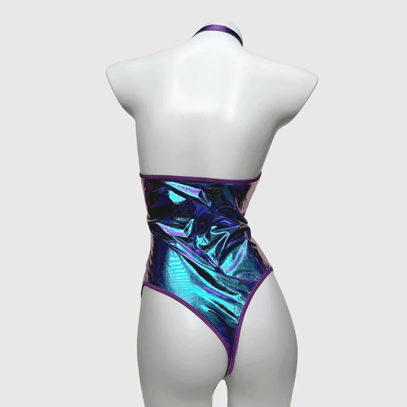 Sexy Einteiler im Grunge-Stil für Damen mit Schnürung und Cut-outs