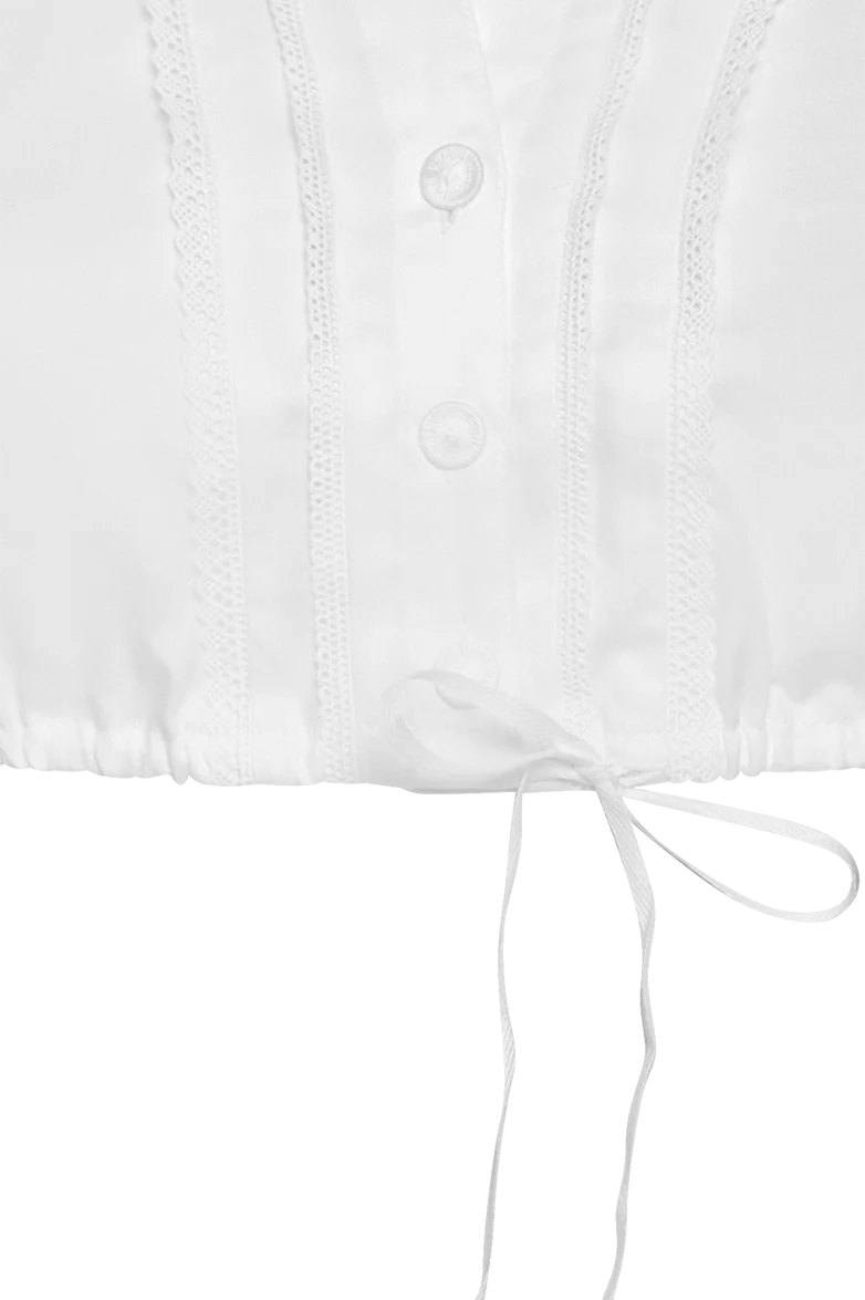 Dirndlbluse mit Spitze