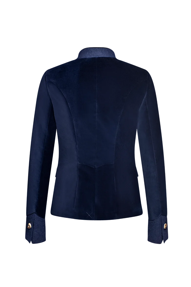 Samtjacke mit Revers