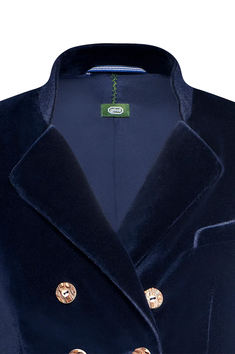 Samtjacke mit Revers
