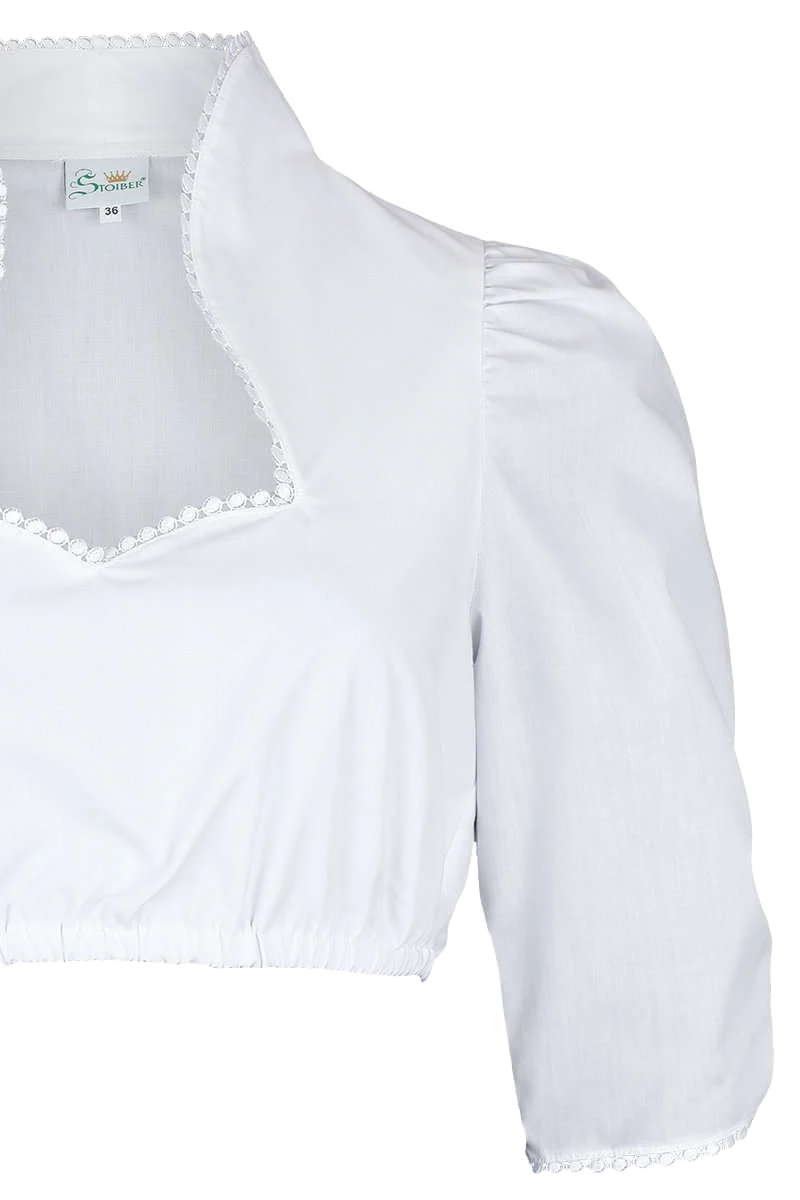 Dirndl Bluse halbarm Stehkragen