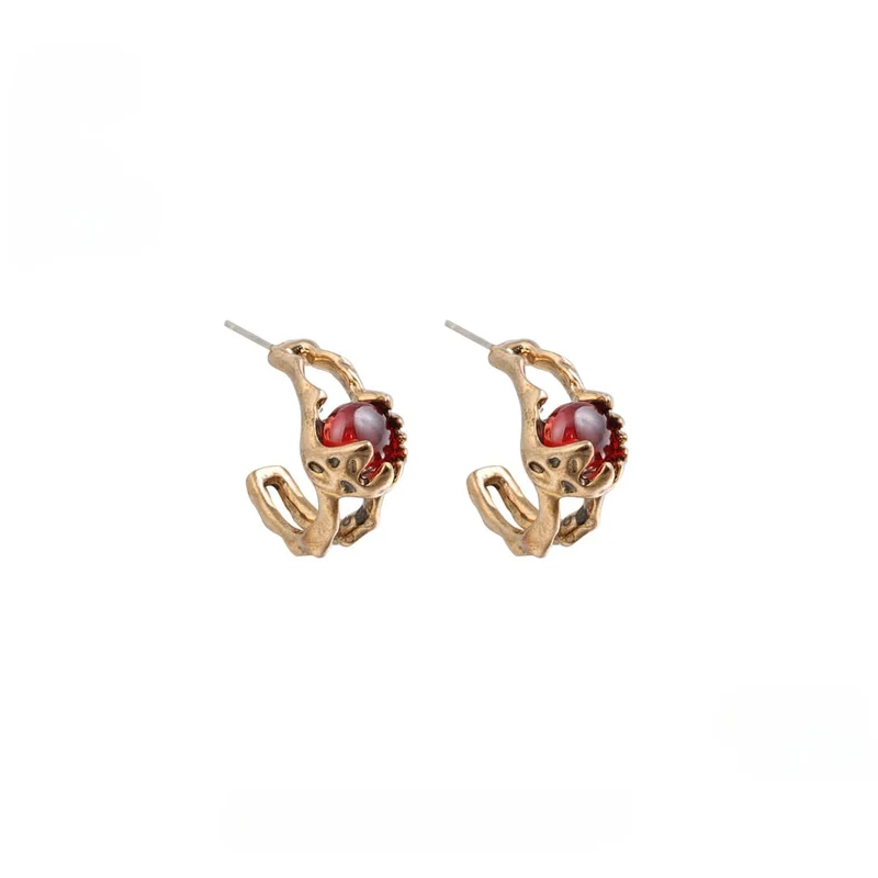 Damen Gothic Strass Ohrringe