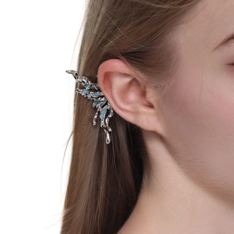 Punk-Schmetterlingsohrring für Damen