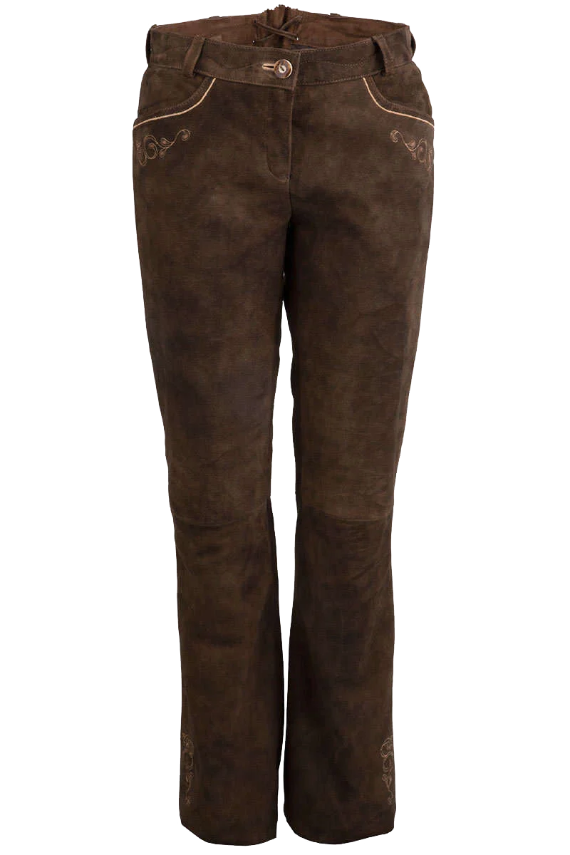 Damen Lederhose lang